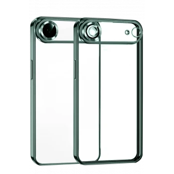 Newface Apple iPhone 17 Air Razer Lensli Silikon - Yeşil