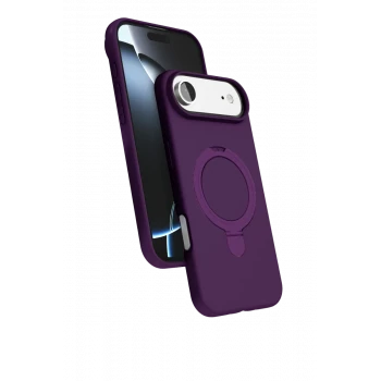 Newface Apple iPhone 17 Air Regal Magsafe Standlı Kapak - Derin Mor