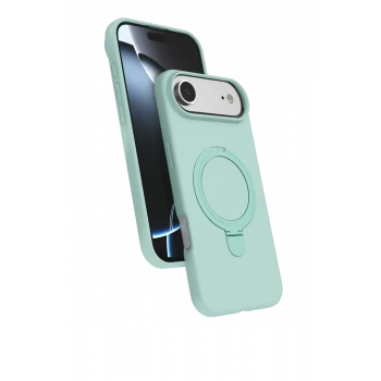 Newface Apple iPhone 17 Air Regal Magsafe Standlı Kapak - Su Yeşili