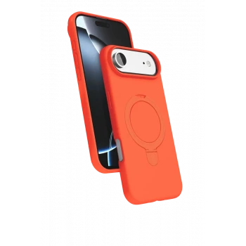 Newface Apple iPhone 17 Air Regal Magsafe Standlı Kapak - Turuncu