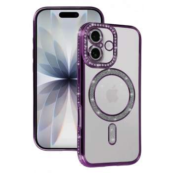 Newface Apple iPhone 17 Joke Simli Magneticsafe Kılıf - Derin Mor