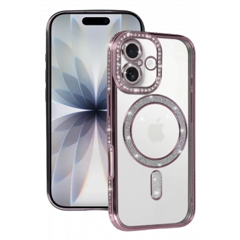 Newface Apple iPhone 17 Joke Simli Magneticsafe Kılıf - Pembe