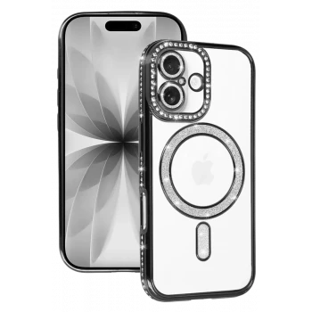 Newface Apple iPhone 17 Joke Simli Magneticsafe Kılıf - Siyah