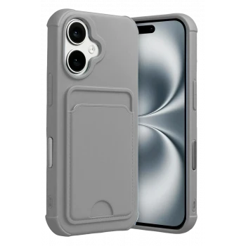 Newface Apple iPhone 17 Kelvin Kartvizitli Silikon - Gri
