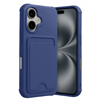 Newface Apple iPhone 17 Kelvin Kartvizitli Silikon - Lacivert