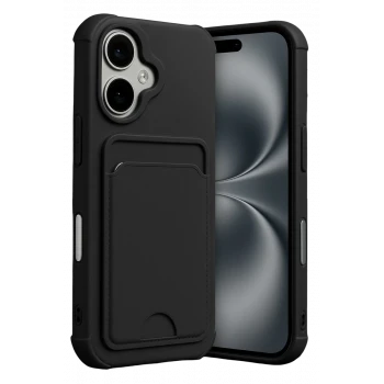 Newface Apple iPhone 17 Kelvin Kartvizitli Silikon - Siyah