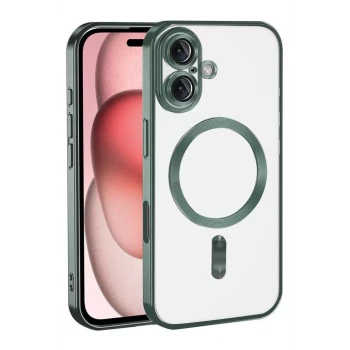Newface Apple iPhone 17 Kross Magneticsafe Kapak - Koyu Yeşil