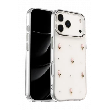 Newface Apple iPhone 17 Pro Fiyonk Desenli Kapak - Desen 6