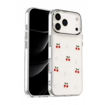 Newface Apple iPhone 17 Pro Fiyonk Desenli Kapak - Desen 9