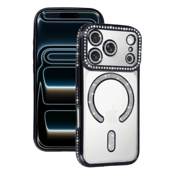Newface Apple iPhone 17 Pro Joke Simli Magneticsafe Kılıf - Siyah