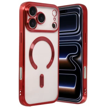 Newface Apple iPhone 17 Pro Kross Magneticsafe Kapak - Kırmızı