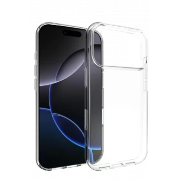 Newface Apple iPhone 17 Pro Lüx Şeffaf Silikon - Şeffaf