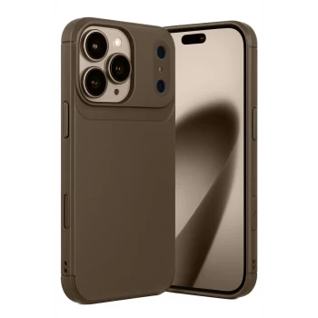 Newface Apple iPhone 17 Pro Max Auto Focus Karbon Kapak - Kahverengi