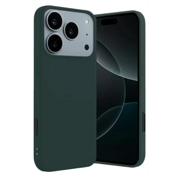 Newface Apple iPhone 17 Pro Max First Silikon - Koyu Yeşil