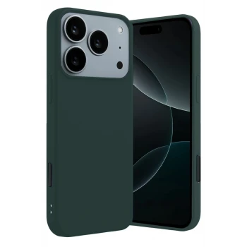 Newface Apple iPhone 17 Pro Max First Silikon - Koyu Yeşil