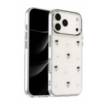Newface Apple iPhone 17 Pro Max Fiyonk Desenli Kapak - Desen 1