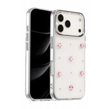 Newface Apple iPhone 17 Pro Max Fiyonk Desenli Kapak - Desen 3