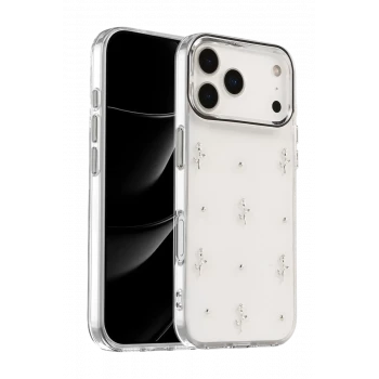 Newface Apple iPhone 17 Pro Max Fiyonk Desenli Kapak - Desen 4