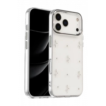 Newface Apple iPhone 17 Pro Max Fiyonk Desenli Kapak - Desen 4