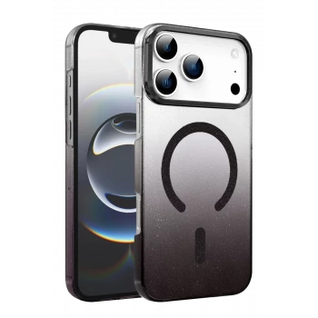 Newface Apple iPhone 17 Pro Max Glossy Magsafe Kapak - Siyah