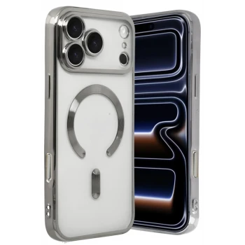Newface Apple iPhone 17 Pro Max Kross Magneticsafe Kapak - Gümüş