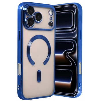 Newface Apple iPhone 17 Pro Max Kross Magneticsafe Kapak - Lacivert