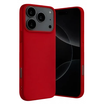 Newface Apple iPhone 17 Pro Max Nano içi Kadife Silikon - Kırmızı