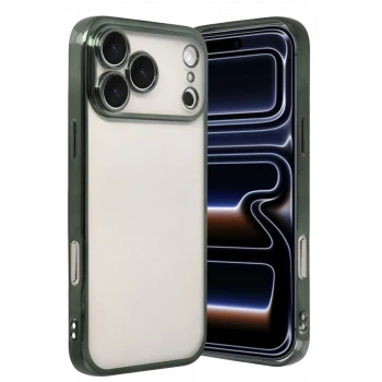 Newface Apple iPhone 17 Pro Max Razer Lensli Silikon - Yeşil