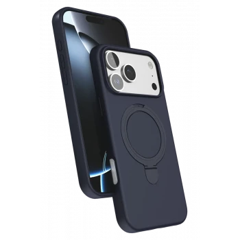 Newface Apple iPhone 17 Pro Max Regal Magsafe Standlı Kapak - Lacivert