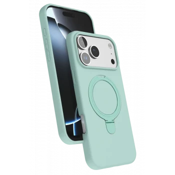 Newface Apple iPhone 17 Pro Max Regal Magsafe Standlı Kapak - Su Yeşili