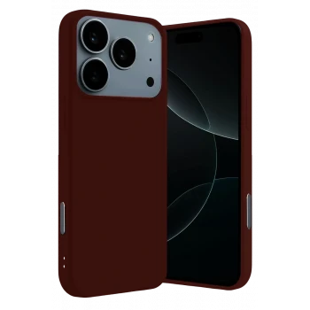 Newface Apple iPhone 17 Pro Nano içi Kadife Silikon - Bordo