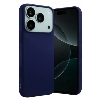 Newface Apple iPhone 17 Pro Nano içi Kadife Silikon - Lacivert