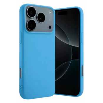 Newface Apple iPhone 17 Pro Nano içi Kadife Silikon - Mavi