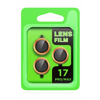 Newface Apple iPhone 17 Pro Raze Metal Kamera Lens - Turuncu