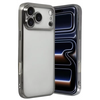 Newface Apple iPhone 17 Pro Razer Lensli Silikon - Titan Gri