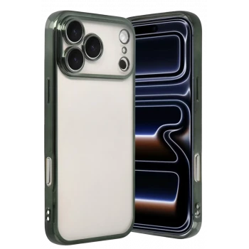 Newface Apple iPhone 17 Pro Razer Lensli Silikon - Yeşil