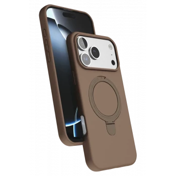 Newface Apple iPhone 17 Pro Regal Magsafe Standlı Kapak - Çöl Titanyum