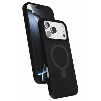 Newface Apple iPhone 17 Pro Regal Magsafe Standlı Kapak - Siyah