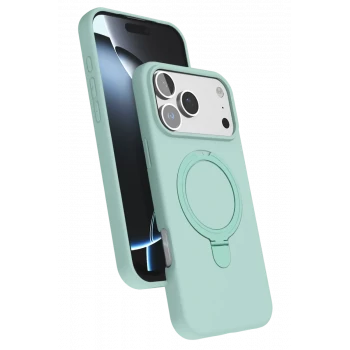 Newface Apple iPhone 17 Pro Regal Magsafe Standlı Kapak - Su Yeşili