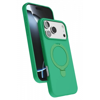 Newface Apple iPhone 17 Pro Regal Magsafe Standlı Kapak - Yeşil