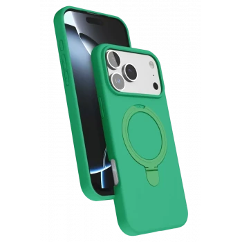 Newface Apple iPhone 17 Pro Regal Magsafe Standlı Kapak - Yeşil
