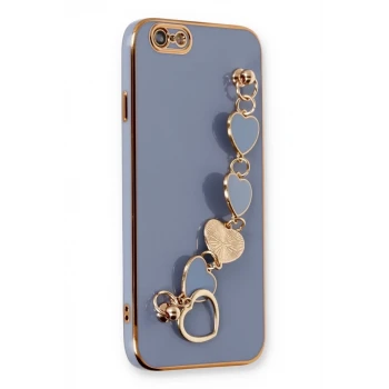 Newface Apple iPhone 6 Kılıf Esila Silikon - Gri