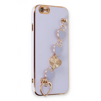 Newface Apple iPhone 6 Kılıf Esila Silikon - Lila