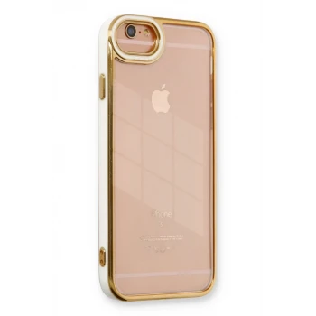 Newface Apple iPhone 6 Kılıf Liva Lens Silikon - Beyaz