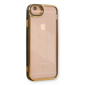 Newface Apple iPhone 6 Kılıf Liva Lens Silikon - Siyah