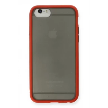Newface Apple iPhone 6 Kılıf Montreal Silikon Kapak - Kırmızı
