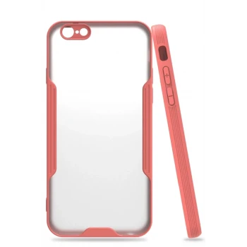 Newface Apple iPhone 6 Kılıf Platin Silikon - Pembe