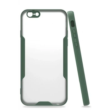 Newface Apple iPhone 6 Kılıf Platin Silikon - Yeşil