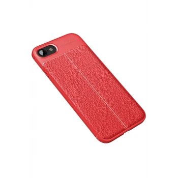 Newface Apple iPhone 7 Kılıf Auto Focus Kapak - Kırmızı