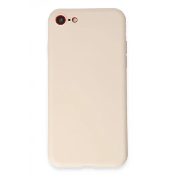 Newface Apple iPhone 7 Kılıf First Silikon - Krem